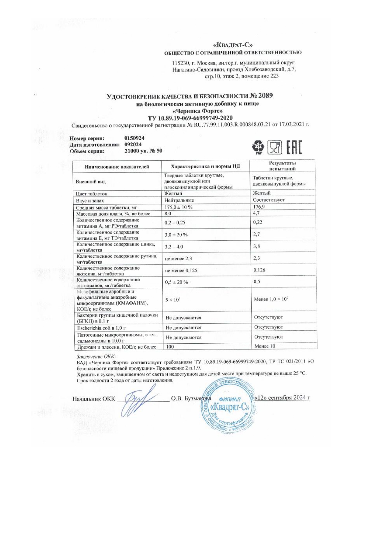Паспорт №092024